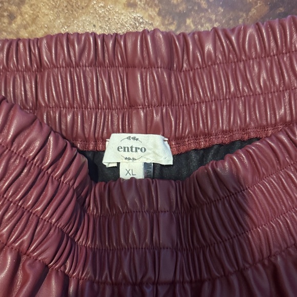 Women's Burgundy  Shorts - Picture 2 of 2